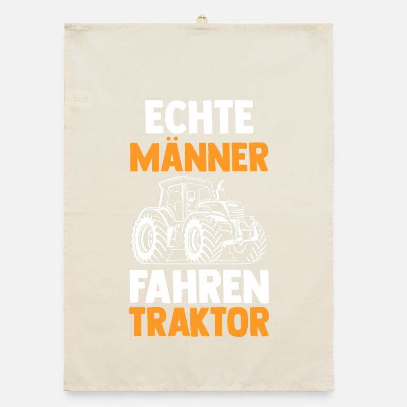 Trecker Landwirt Bauer Traktorfahrer Traktor Organic Geschirrtuch