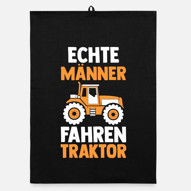 Trecker Landwirt Bauer Traktorfahrer Traktor Organic Geschirrtuch