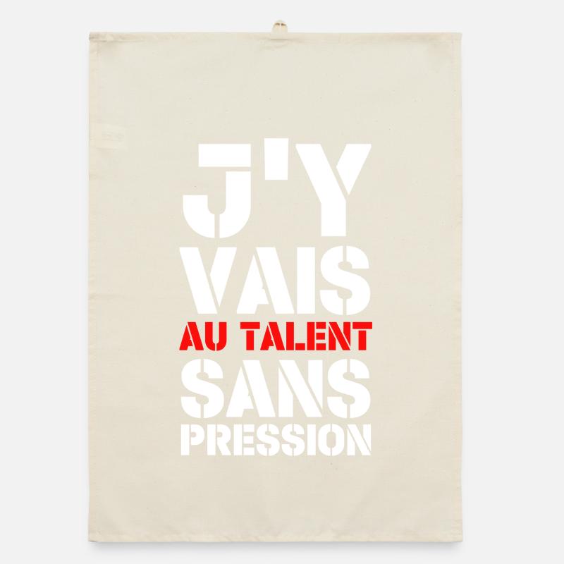j'y vais au talent sans pression Torchon bio