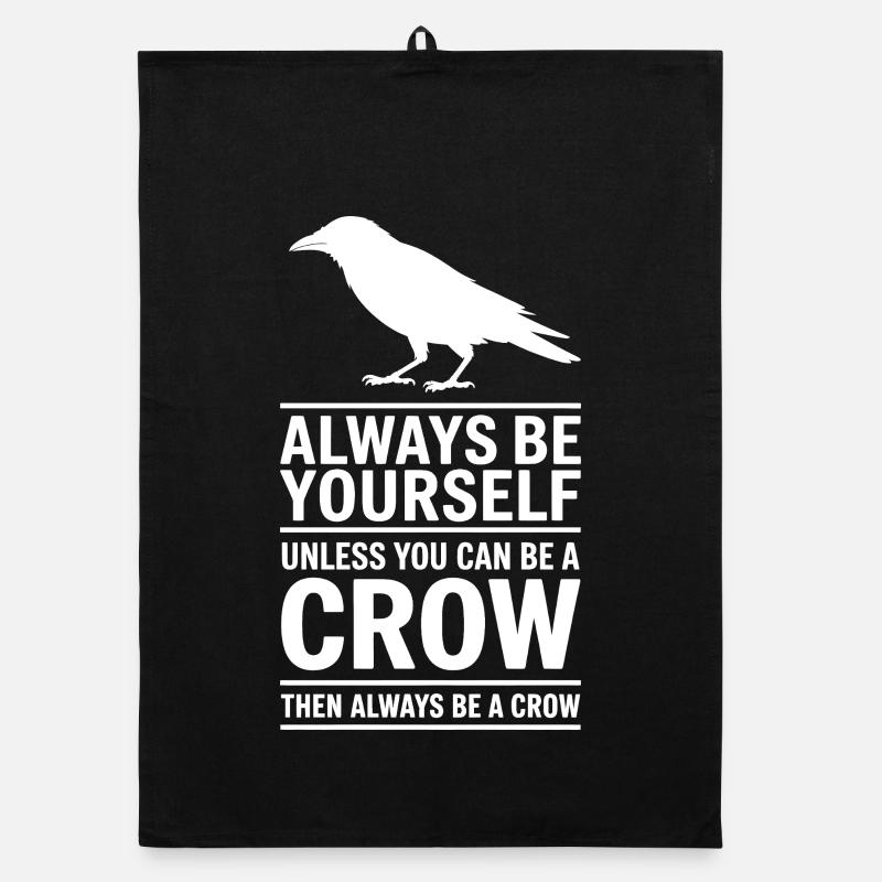 Crows Sayings Crow Funny Crow Gift Organic dish towel