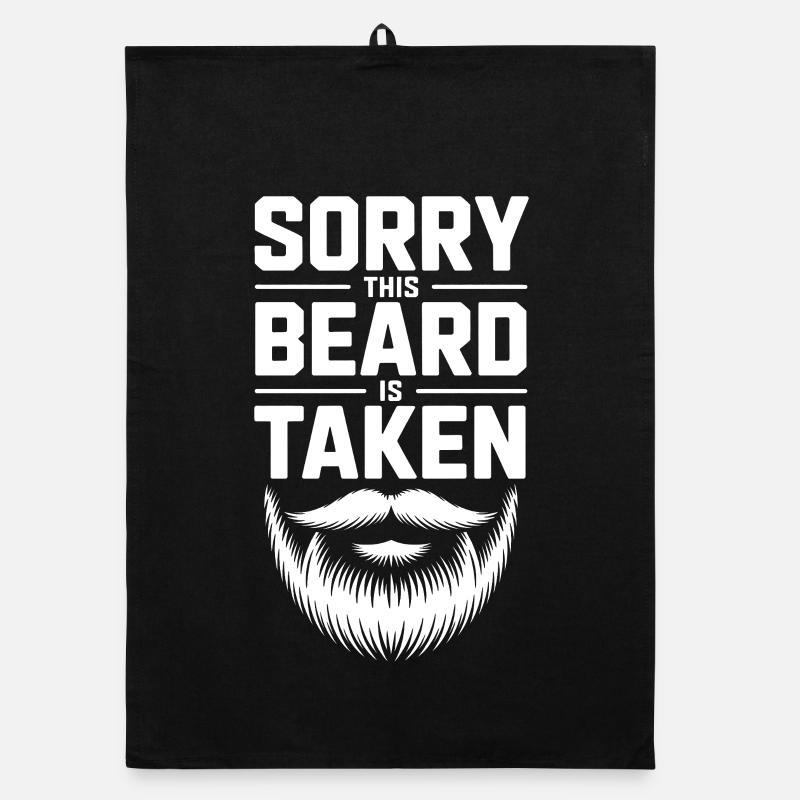 Taken Beard Tee : Typographie audacieuse Torchon bio