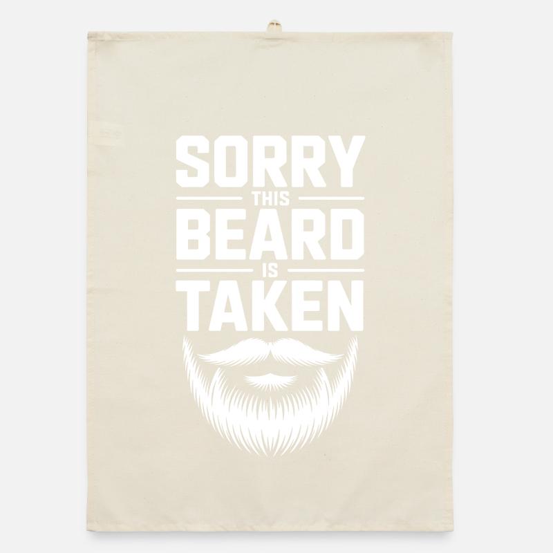 Taken Beard Tee : Typographie audacieuse Torchon bio