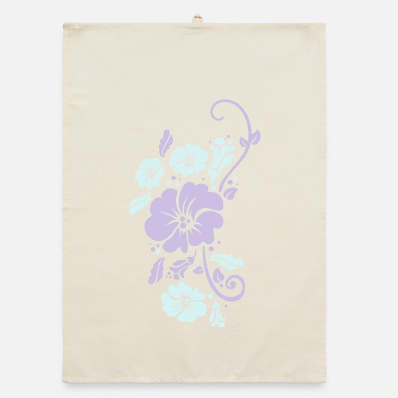 pflanzenmuster blumenmuster sommer Organic Geschirrtuch