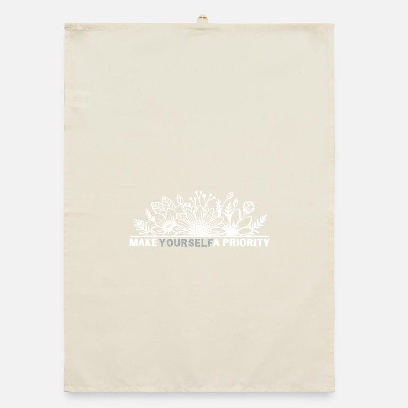 Flower Mandala Priority on You Organic dish towel