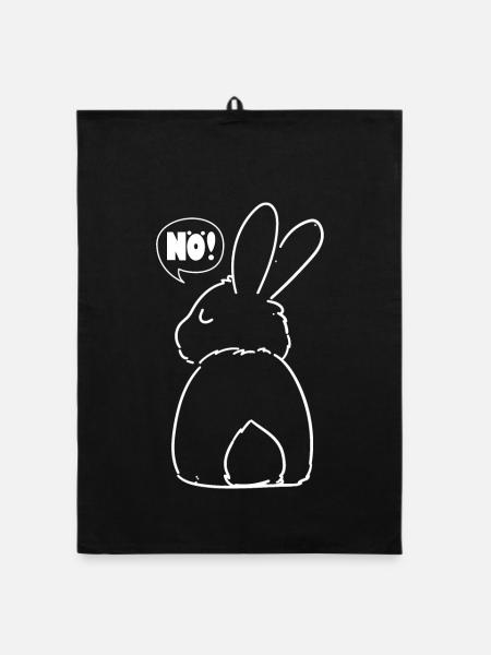 NÖ Gift Birthday - Organic dish towel - black - Front