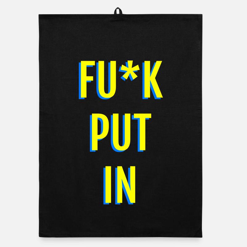 Graphismes en texte néon provocants Torchon bio