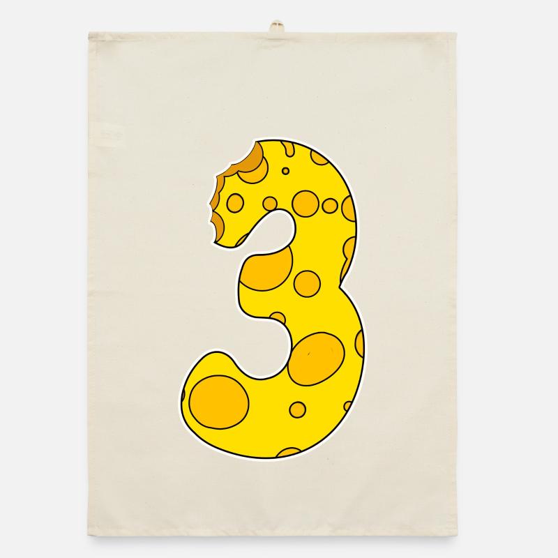 Numéro 3 - Trois - Troisième Torchon bio