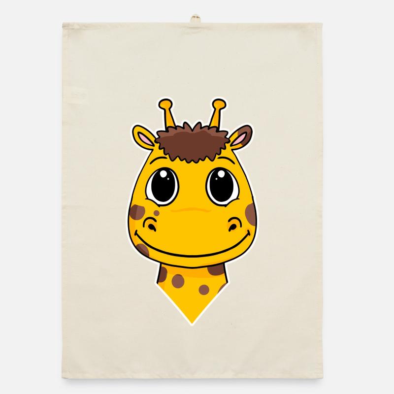 Tête de girafe Torchon bio