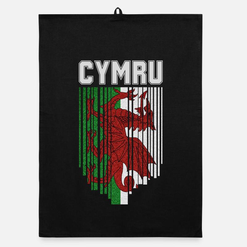 Flagge von Wales, walisischer Stolz Organic Geschirrtuch