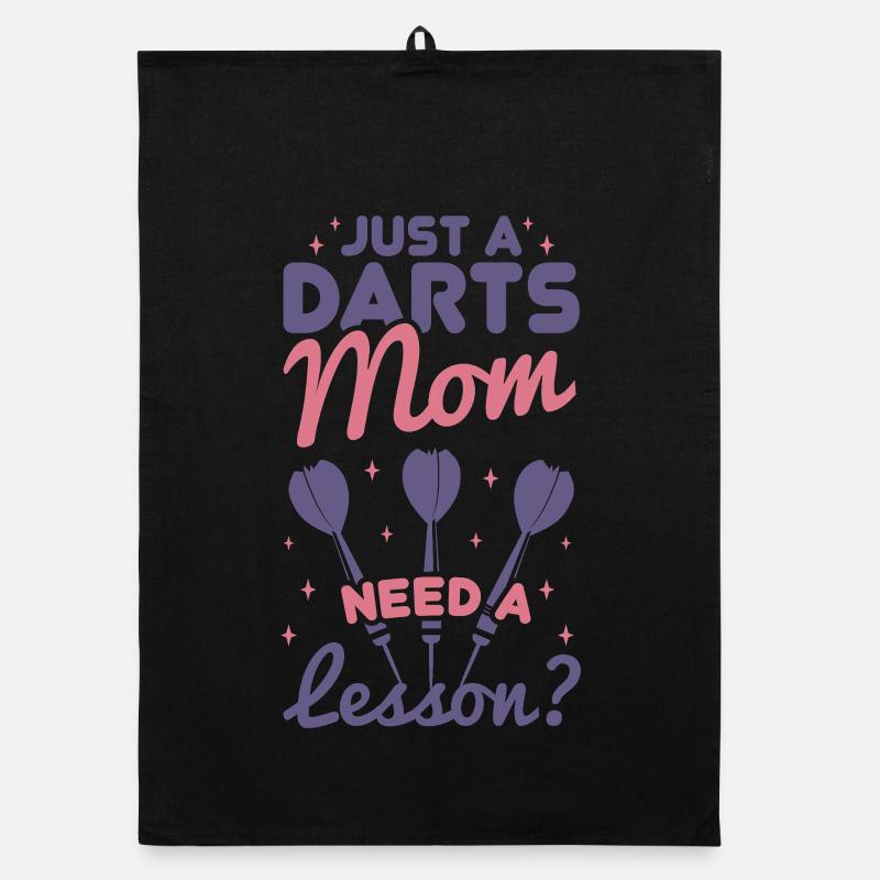 Darts player mother Organic dish towel