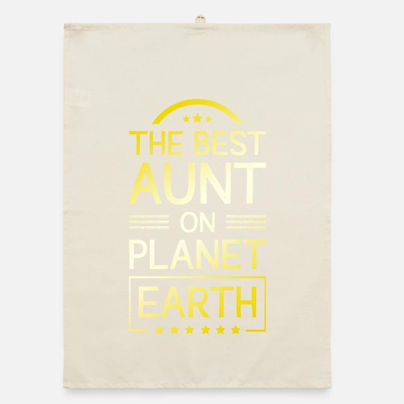 Best Aunt Saying Organic dish towel