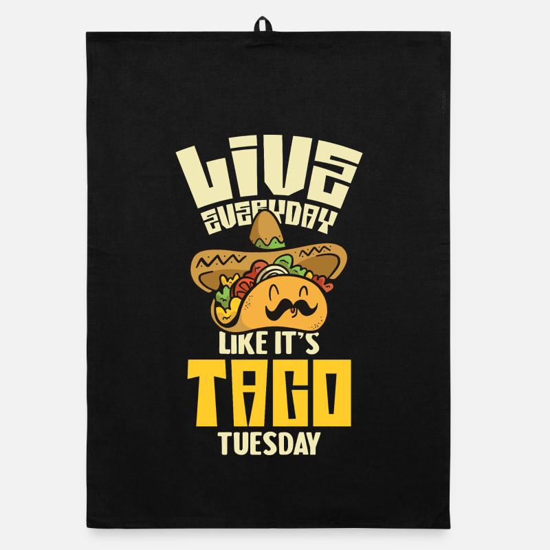 Lebe wie Taco Dienstag Organic Geschirrtuch