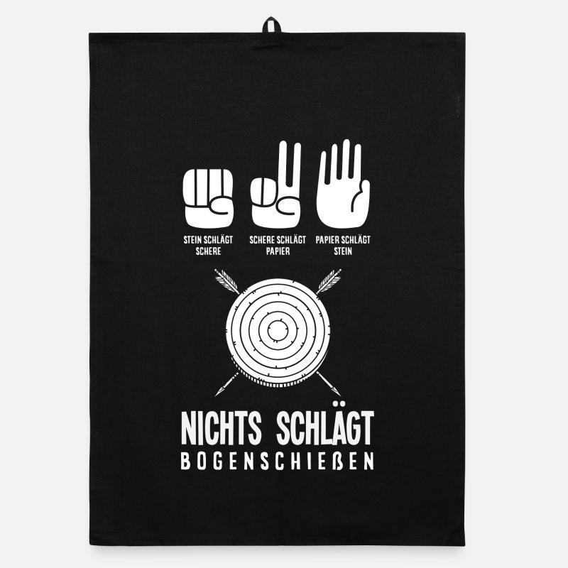 Ich gehe Bogenschießen Organic Geschirrtuch