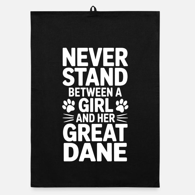 Great Dane Saying Funny Great Dane Gift Organic dish towel