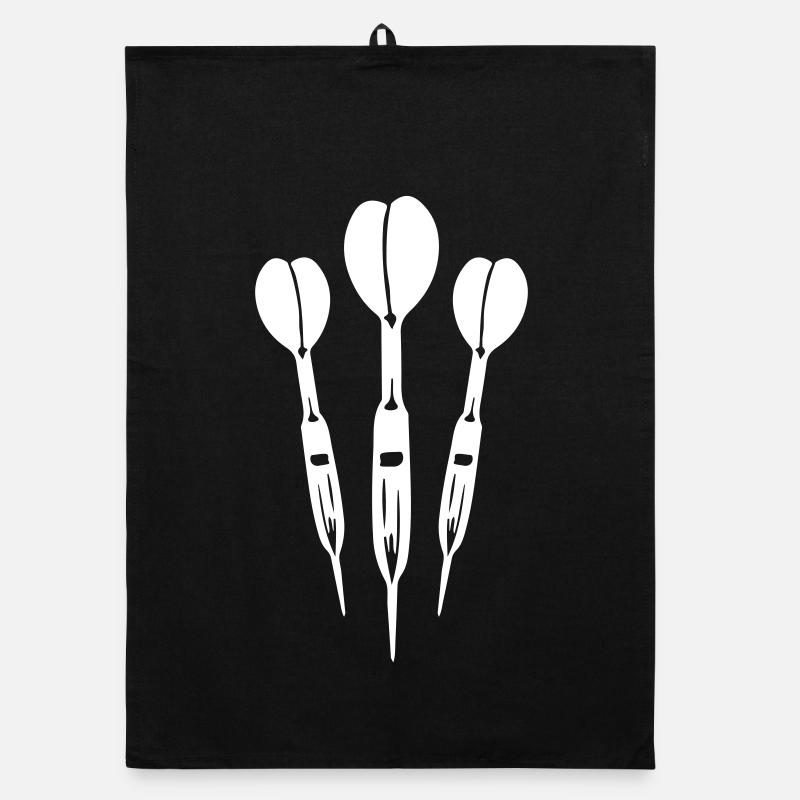 Dartpfeil Symbol Organic Geschirrtuch