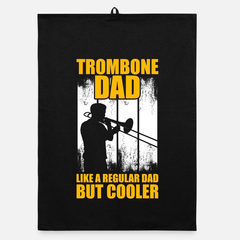 Trombone Dad Trombone Trombone Player Trombonist Organic dish towel
