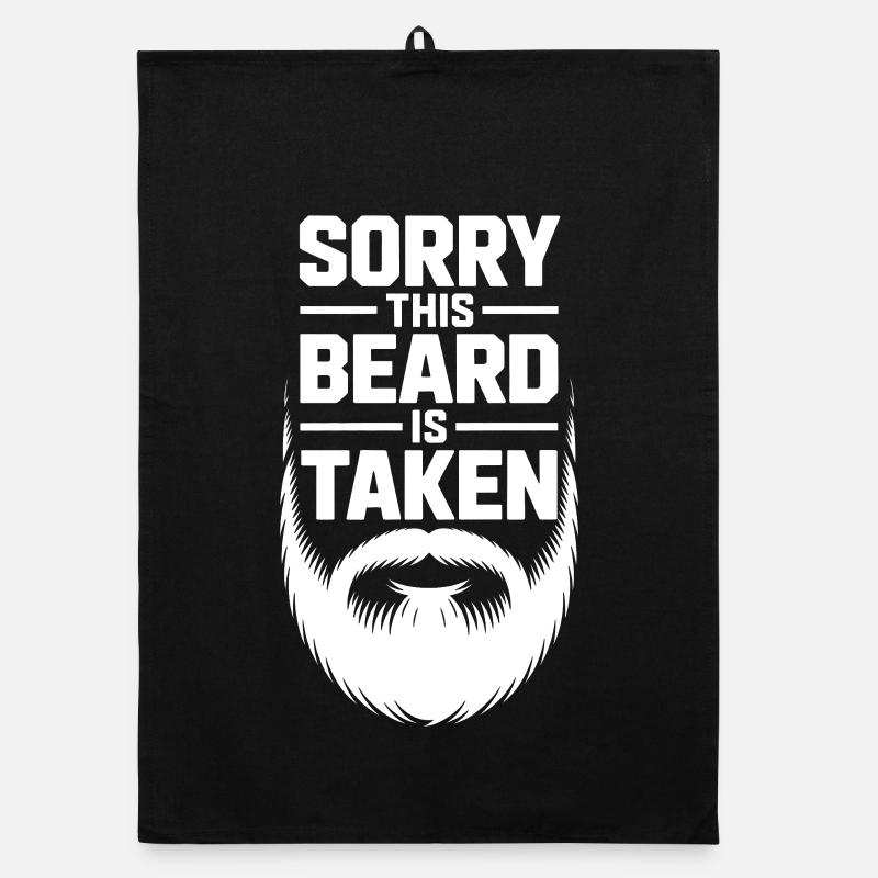 Sorry This Beard Is Taken Organic dish towel