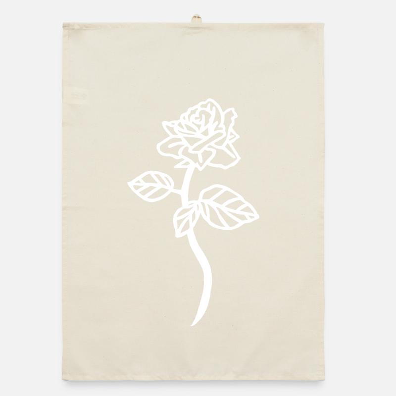 The White Rose Organic dish towel
