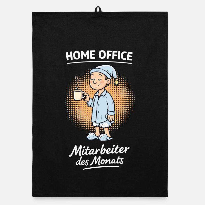 Home Office Mitarbeiter des Monats Schlafanzug Organic Geschirrtuch