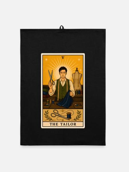 Schneider | Couture Mode Artisanat Tarot - Torchon bio - noir - Devant