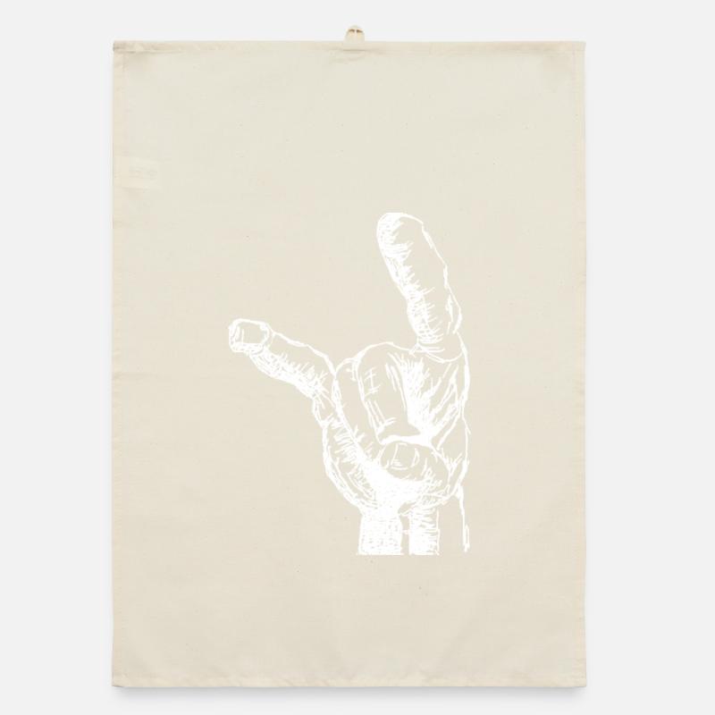 La main de Headbanger Torchon bio