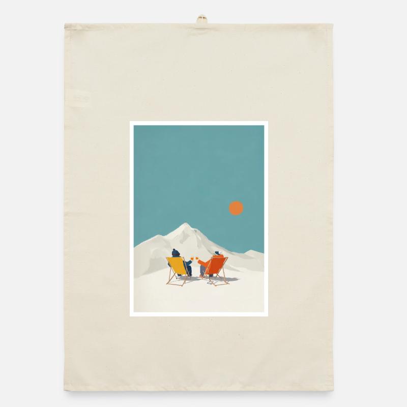 Sunlit Summit Lounge Organic dish towel