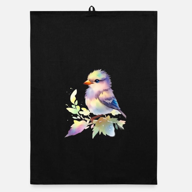 oiseau mignon Torchon bio