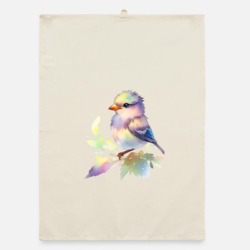 oiseau mignon Torchon bio