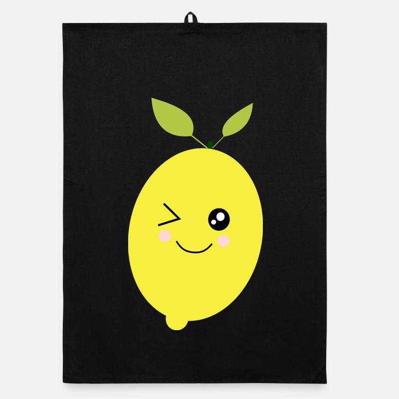 Zitrone Limone Limette Organic Geschirrtuch