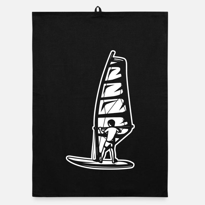 Windsurfer Boy Organic dish towel