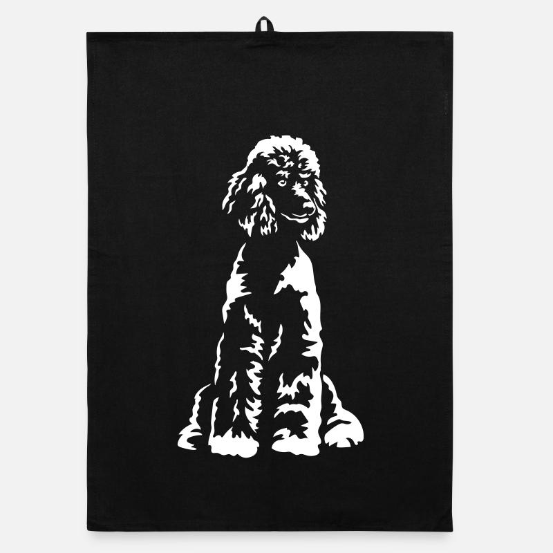 Poodle "Black Edition" Organic dish towel