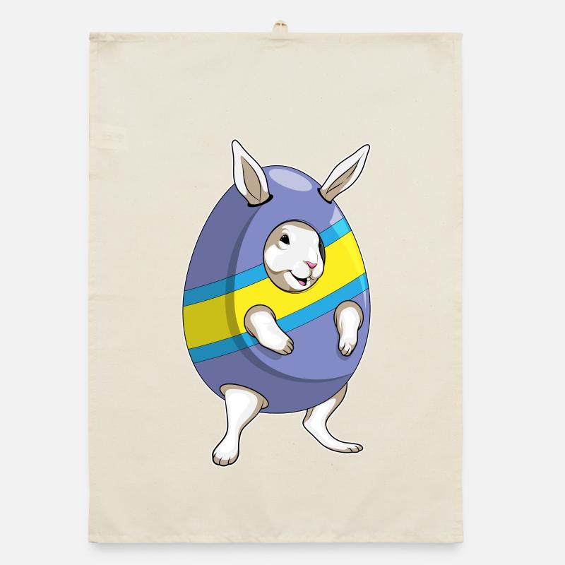 Bunny Easter Costume Organic dish towel