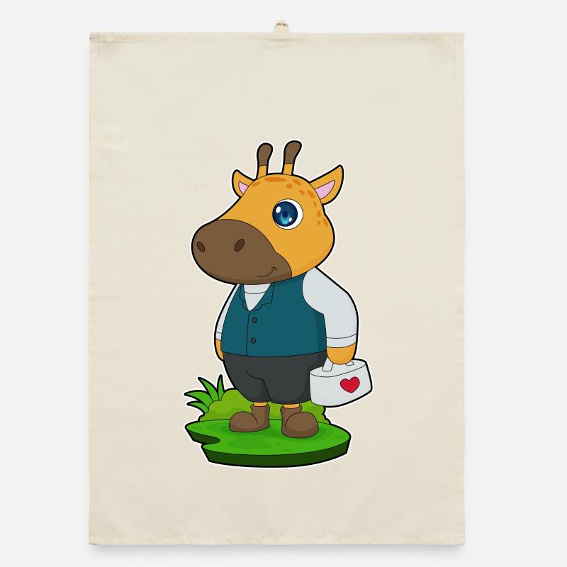 Giraffe Doctor First Aid Kit Organic dish towel