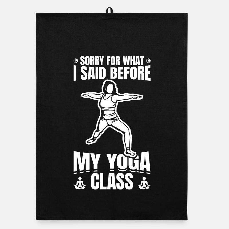 Désolé ce que j’ai dit avant le yoga Torchon bio