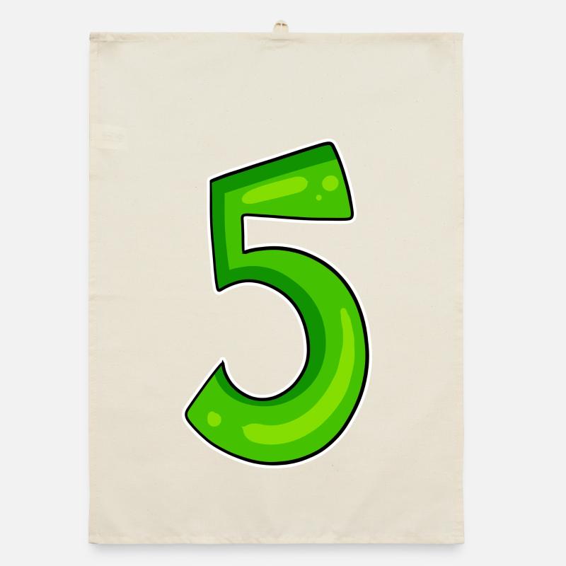 Numéro 5 Numéro Vert Torchon bio