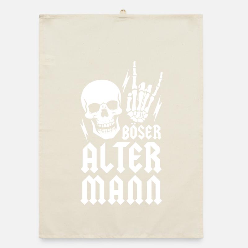 Böser alter Mann Organic Geschirrtuch