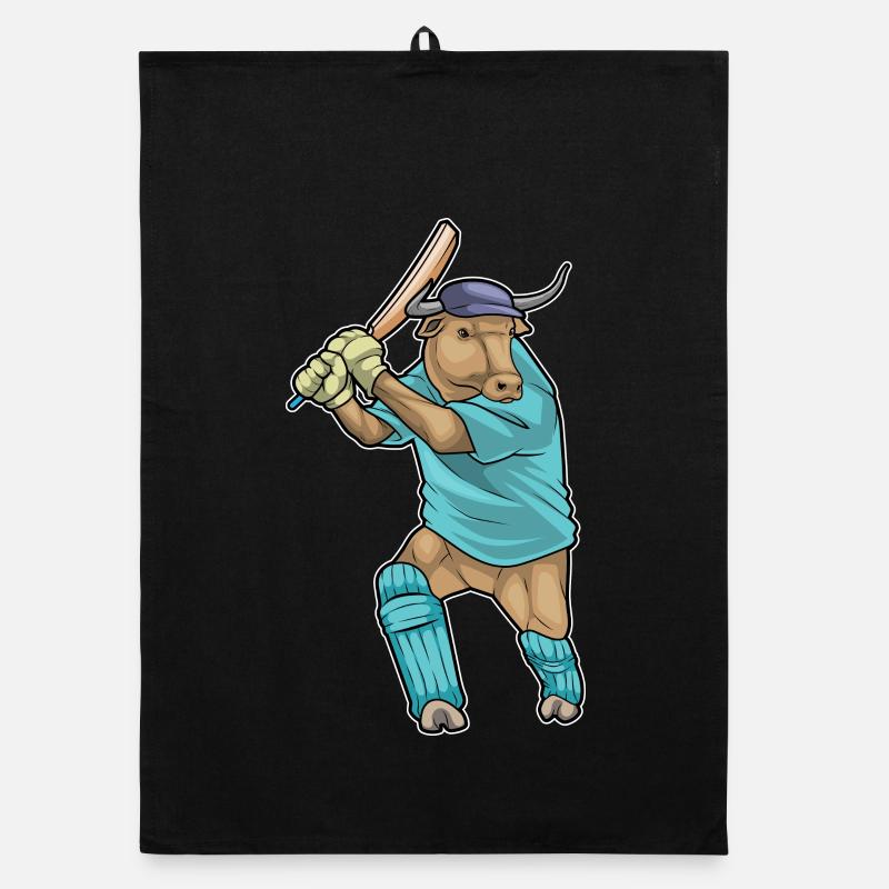 Bull Cricket Cricket Bat Organic dish towel