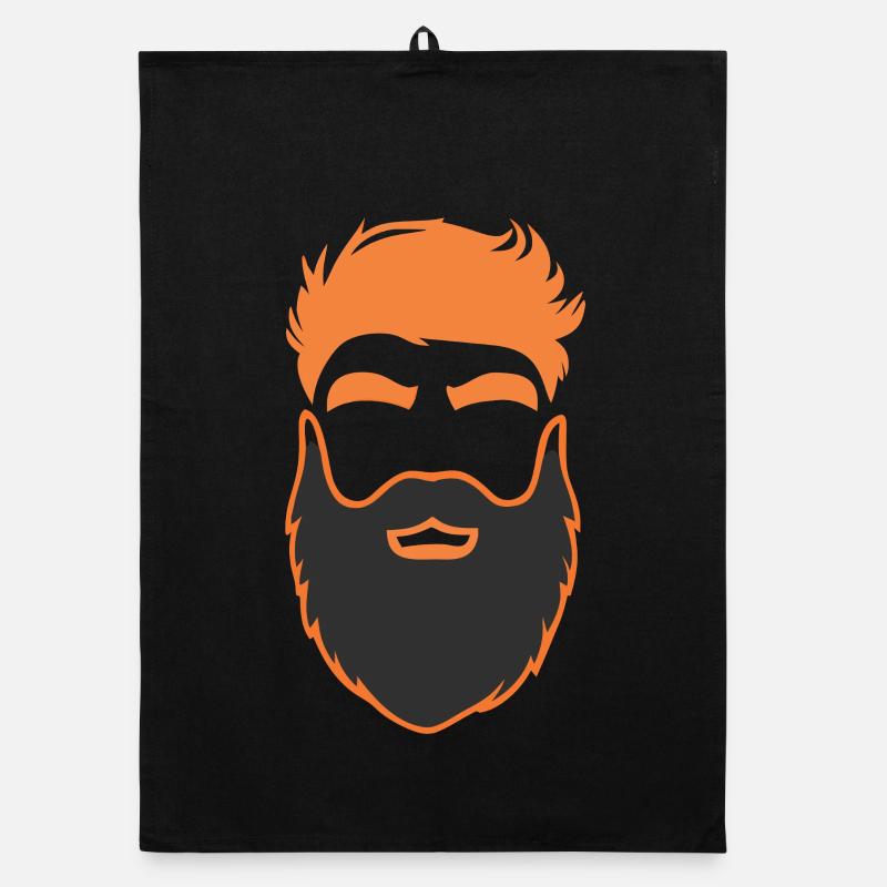 Nerd barbe hommes avec barbe Torchon bio