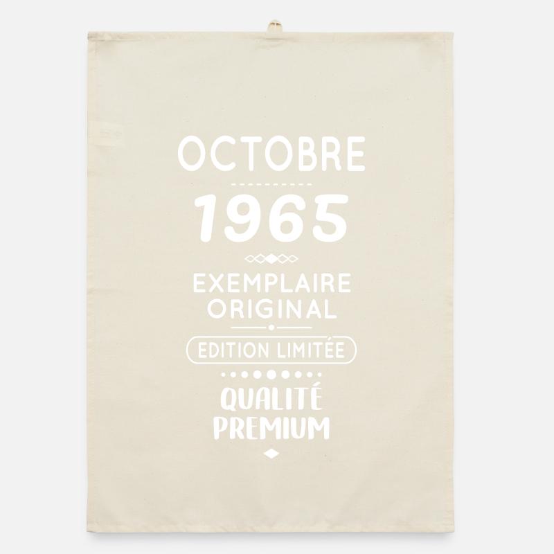 60. Geburtstag - Oktober 1965 Original Organic Geschirrtuch
