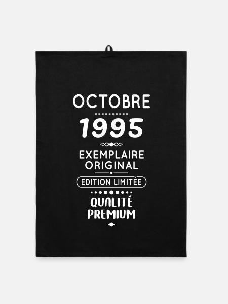 Anniversaire 30 ans - Octobre 1995 Original - Torchon bio - noir - Devant