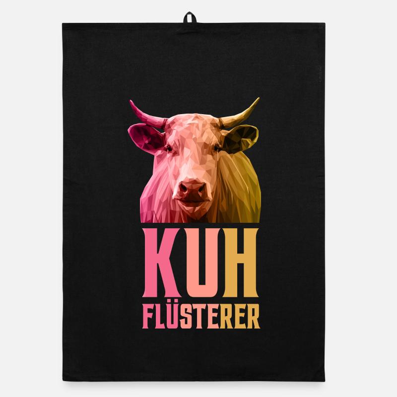 Kuh Flüsterer Bauer Landwirt Farmer Organic Geschirrtuch