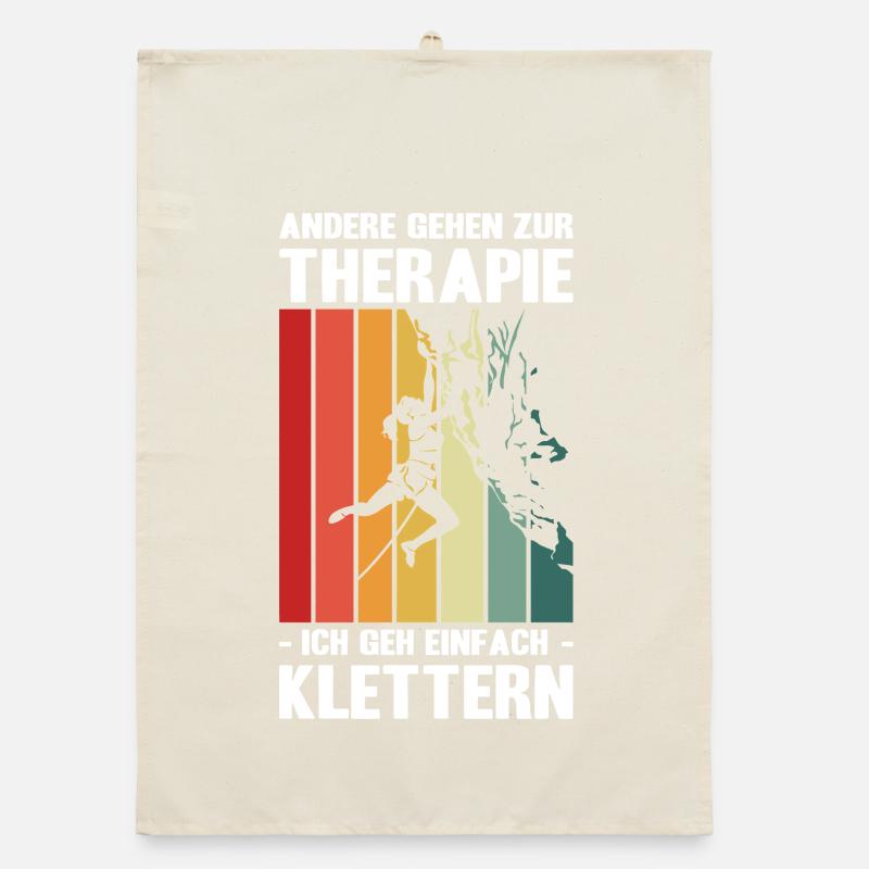 Bouldern Geschenke Klettern Kletterer Boulderer Organic Geschirrtuch