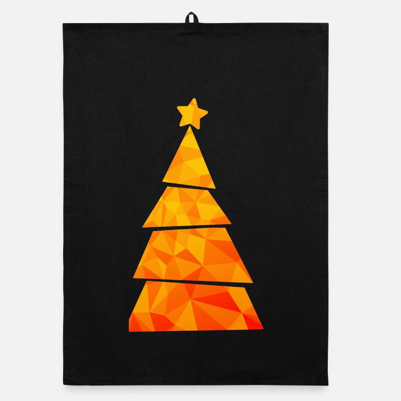 Christmas Tree - Weihnachtsbaum - Weihnachten Organic Geschirrtuch