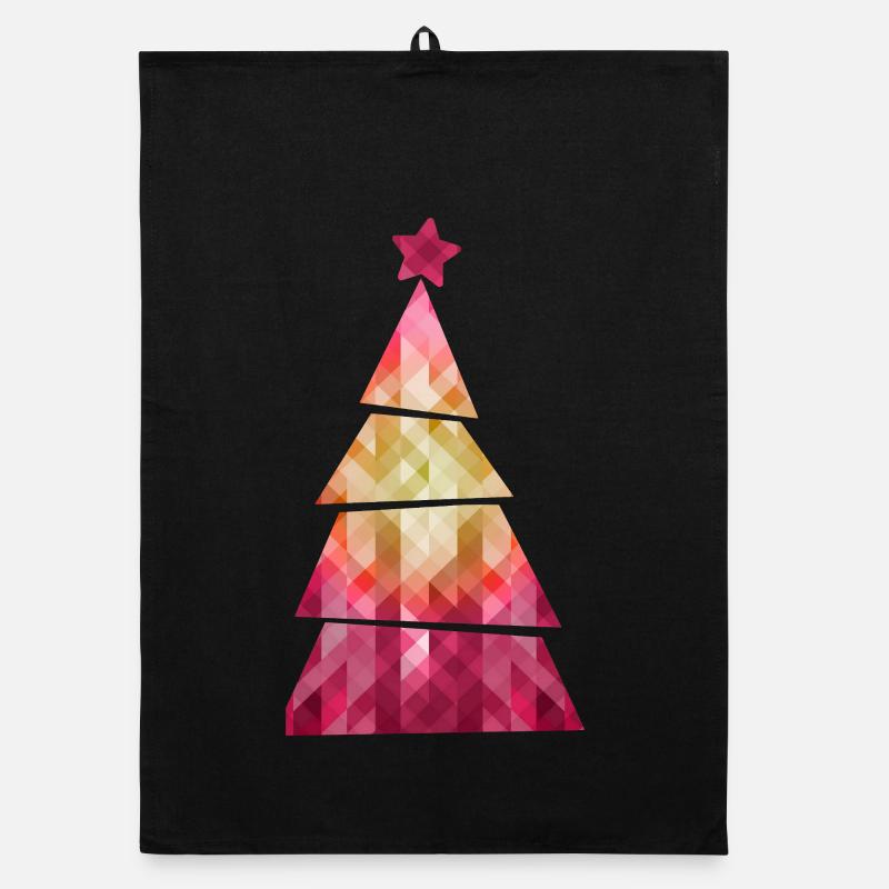 Christmas Tree - Weihnachtsbaum - Weihnachten Organic Geschirrtuch