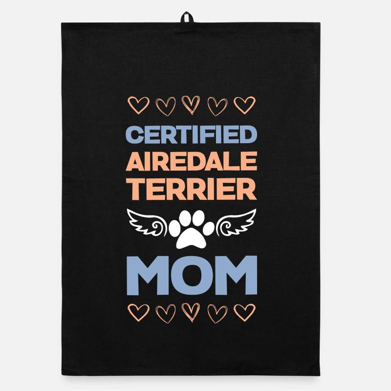 Airedale Terrier Mama Organic Geschirrtuch
