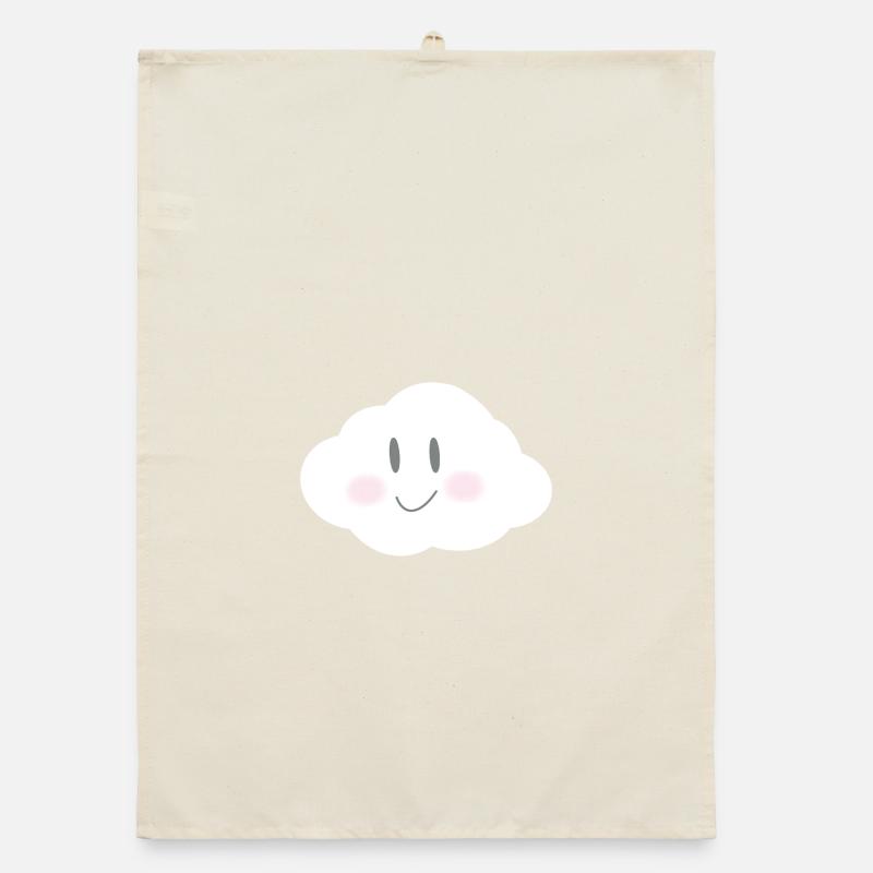 Smiling Cloud Cartoon-Kinder Organic Geschirrtuch
