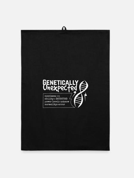 Genétiquement Inattendu ADN - Torchon bio - noir - Devant