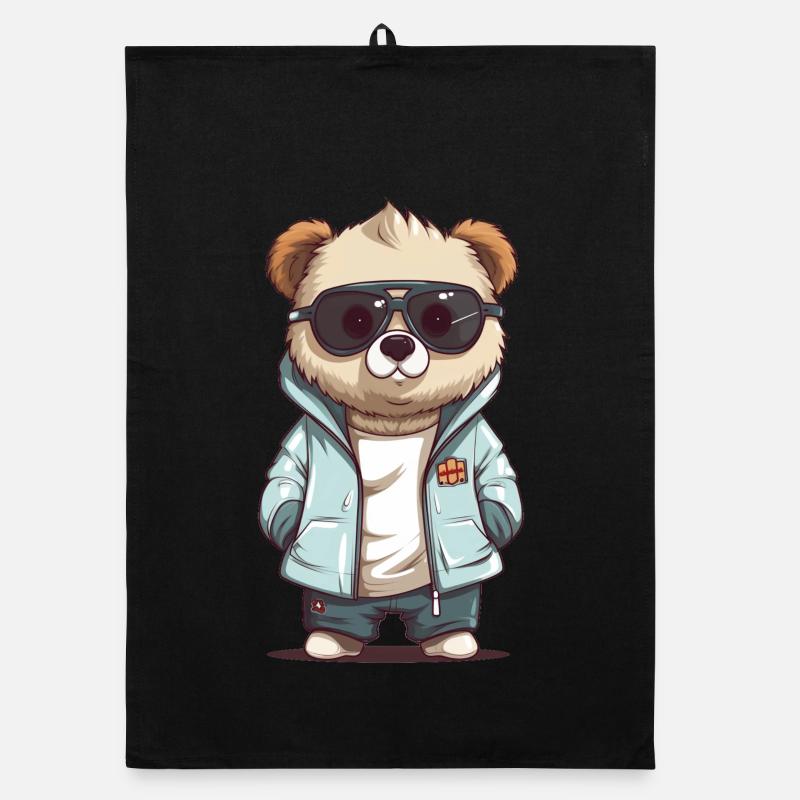 Lunettes de soleil Panda en veste cool Torchon bio