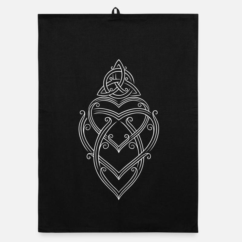 Mutterknoten Trinity Symbol Triqueta Triquetra Organic Geschirrtuch