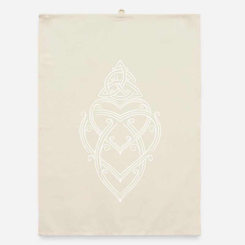 Mutterknoten Trinity Symbol Triqueta Triquetra Organic Geschirrtuch